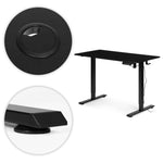 Podesivi Electric sto 120x60 cm podesavanje visine 72–117 cm Black ModernHome