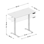 Podesivi Električni sto 120x60 cm Mark Adler Leader 6.9 White