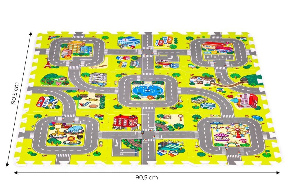 PODLOGA ZA IGRU CITY 9 ELEMENATA 90.5x90,5CM IPLAY