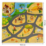 PODLOGA ZA IGRU ZA DECU SAFARI PUZZLE 9 ELEMENATA 93X93CM
