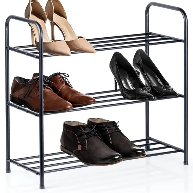 Vilde 569979 - Metalni stalak za obucu na 3 nivoa 63 x 28 x 60 cm