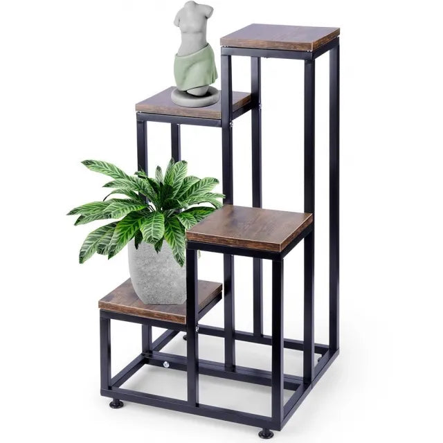 Vilde 569814 - Metalni stalak za cvece 69cm , 4 nivoa