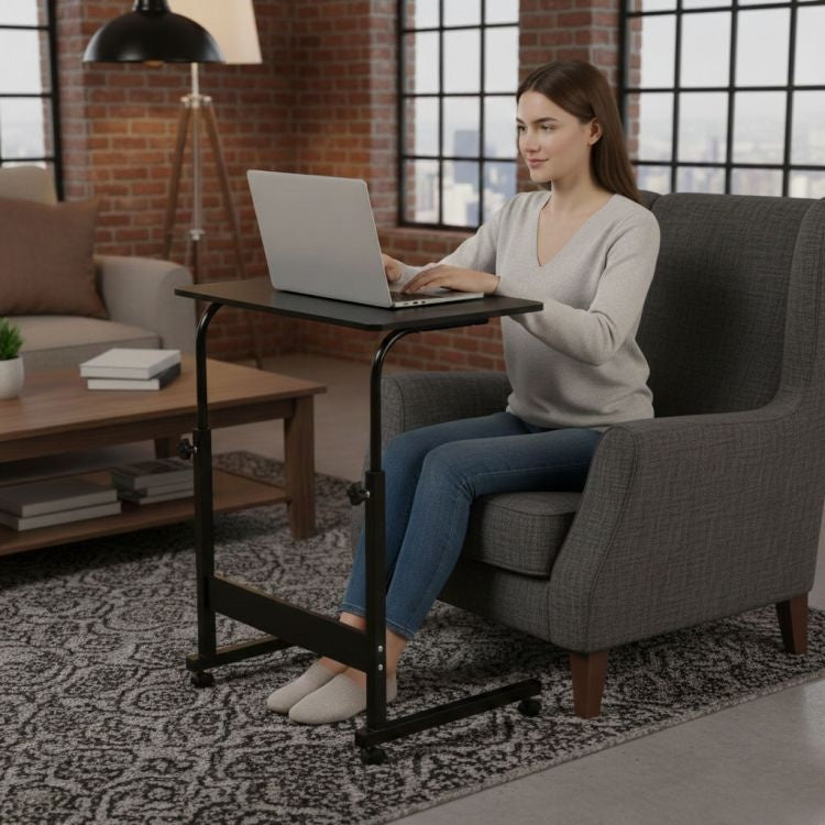 Prenosivi pomoćni sto za laptop, crni – ModernHome