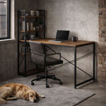 Radni sto 120x60 cm sa policama Dark ModernHome