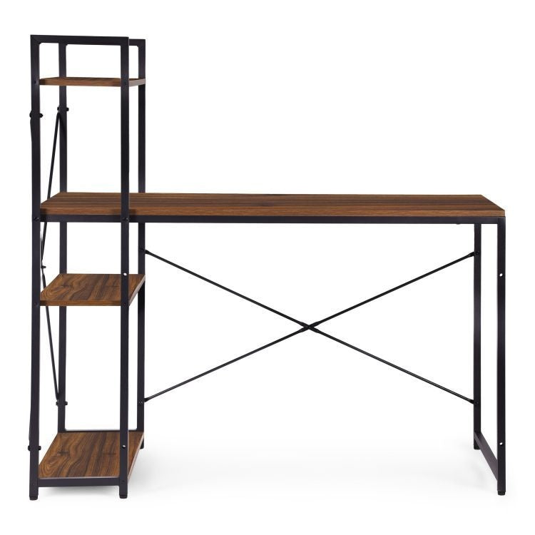 Radni sto 120x60 cm sa policama Dark ModernHome