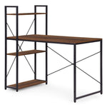Radni sto 120x60 cm sa policama Dark ModernHome