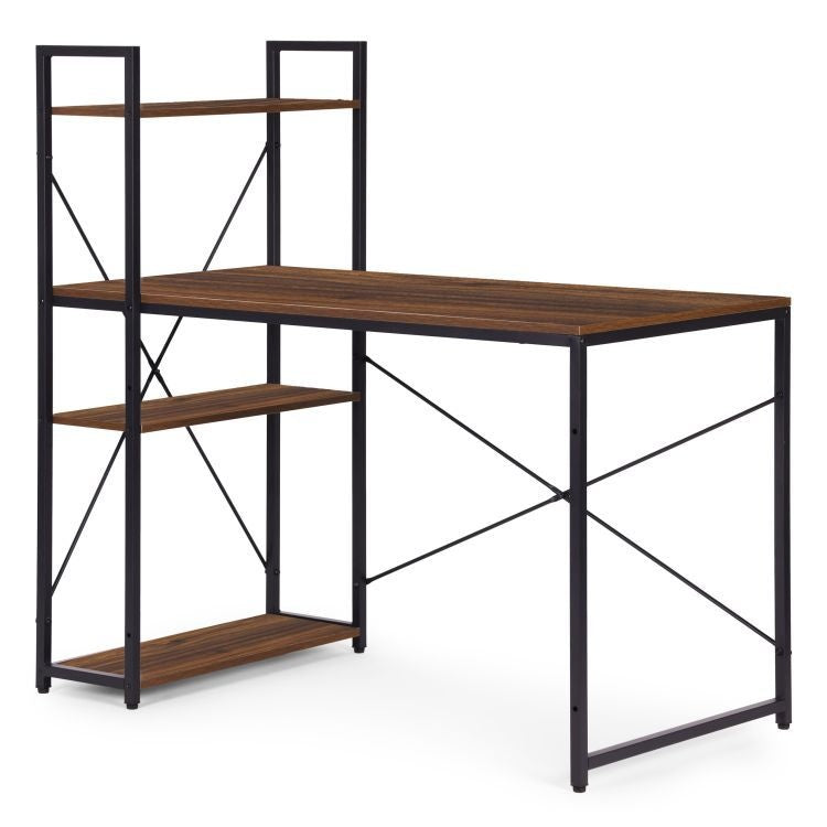Radni sto 120x60 cm sa policama Dark ModernHome