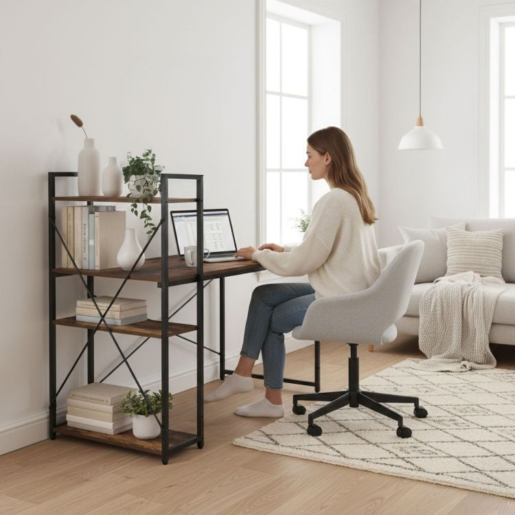 Radni sto 120x60 cm sa policama Loft Style ModernHome