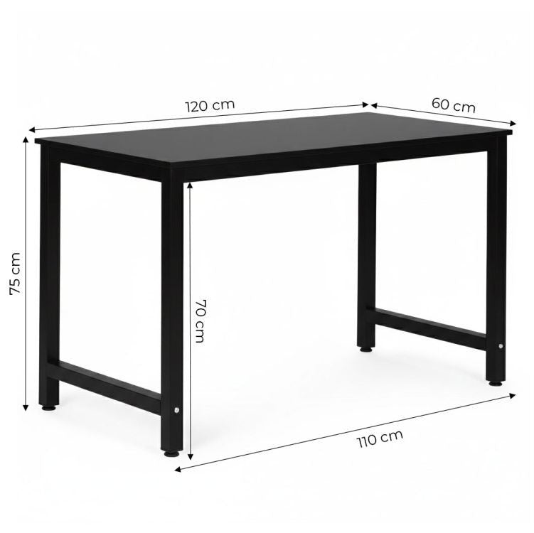 Radni sto za računar 120 × 60 cm – Black ModernHome