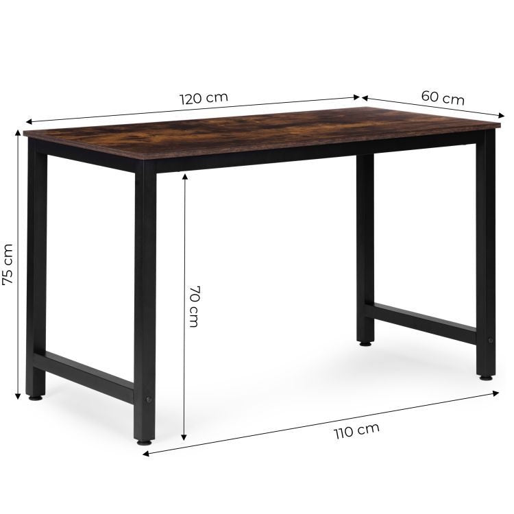 Radni sto za računar 120 × 60 cm, starinski orah – ModernHome