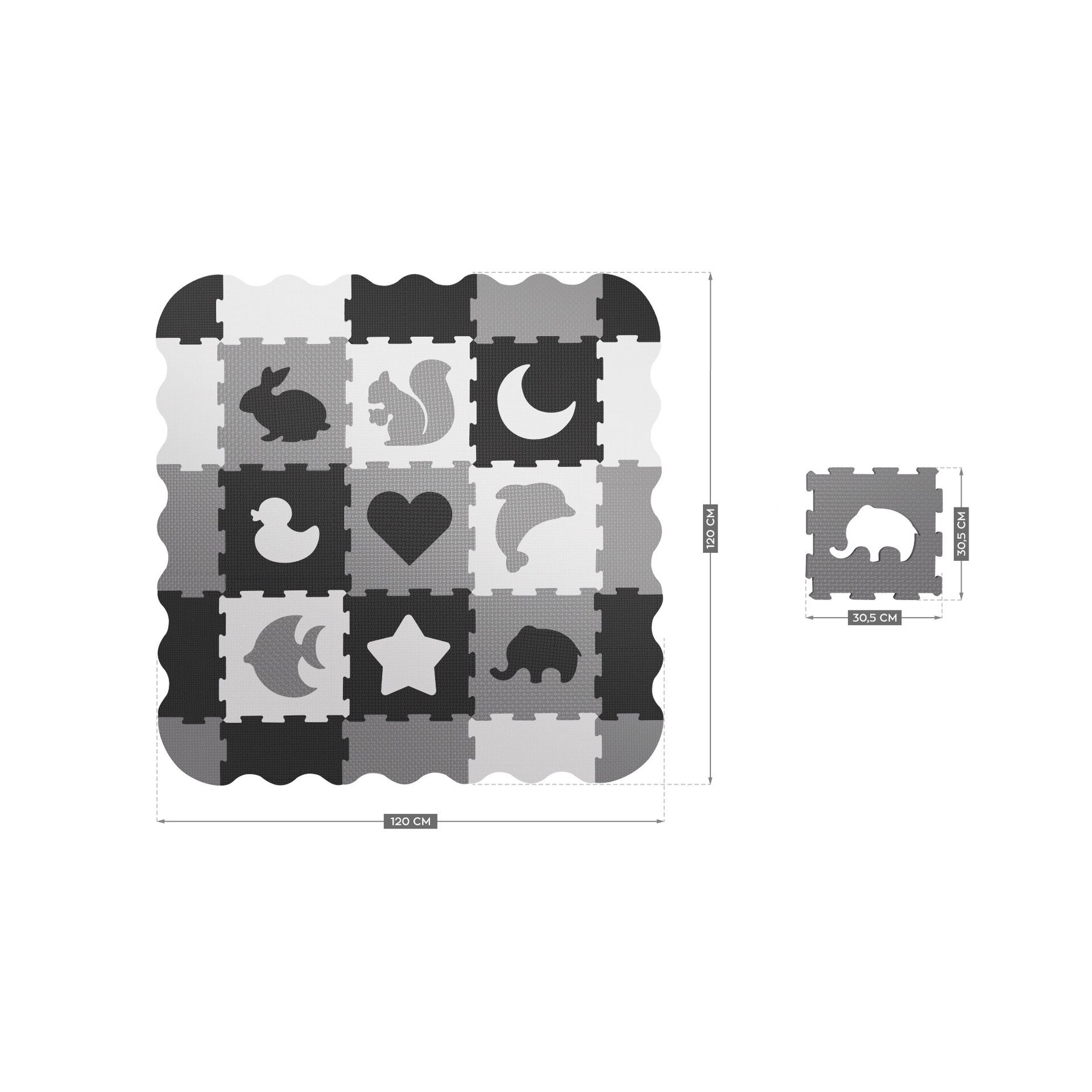 Tulano Gioco 40 Podna Puzzla 120cmx120cm