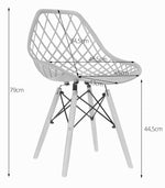 ROMA SET 4 STOLICE WHITE