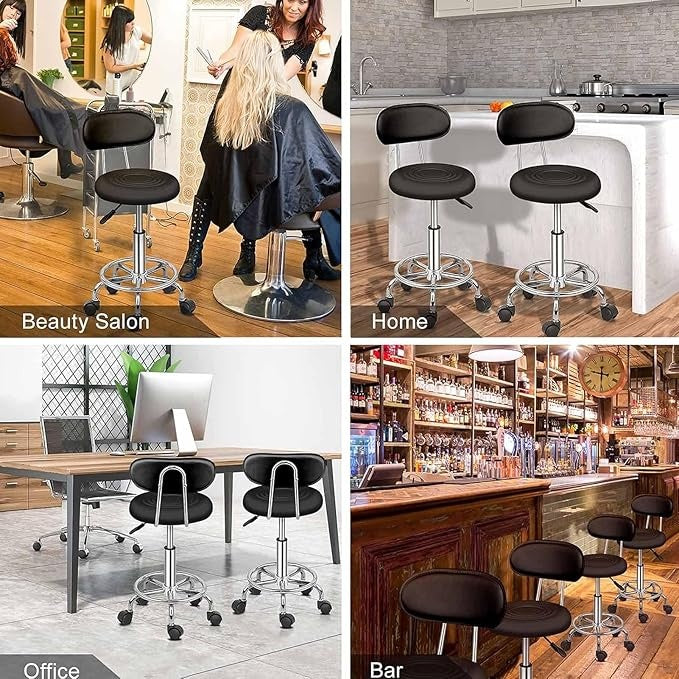 ROTIRAJUĆA STOLICA SA NASLONOM, PODESIVA, ZA SALON - ORDINACIJU MODERNO 13