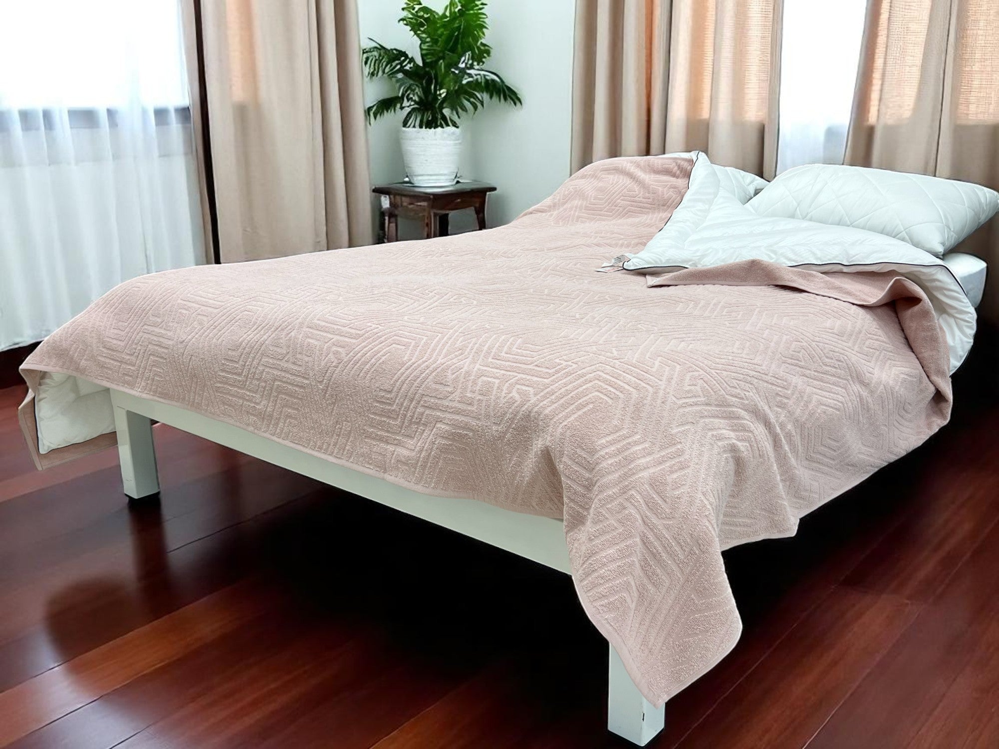 Frotirni prekrivač Winter 400g/m2 200x200cm Roze boja
