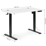 Samostojeci Electric sto 120x60 cm podesavanje visine 72–117 cm White ModernHome