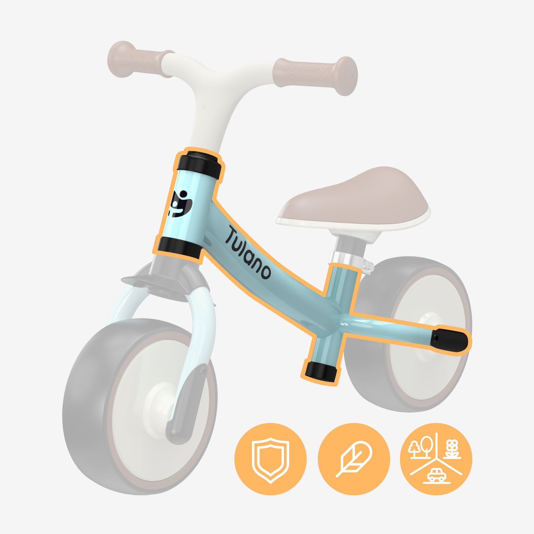 Dečiji balance bike Tulano Scout 15 plavi