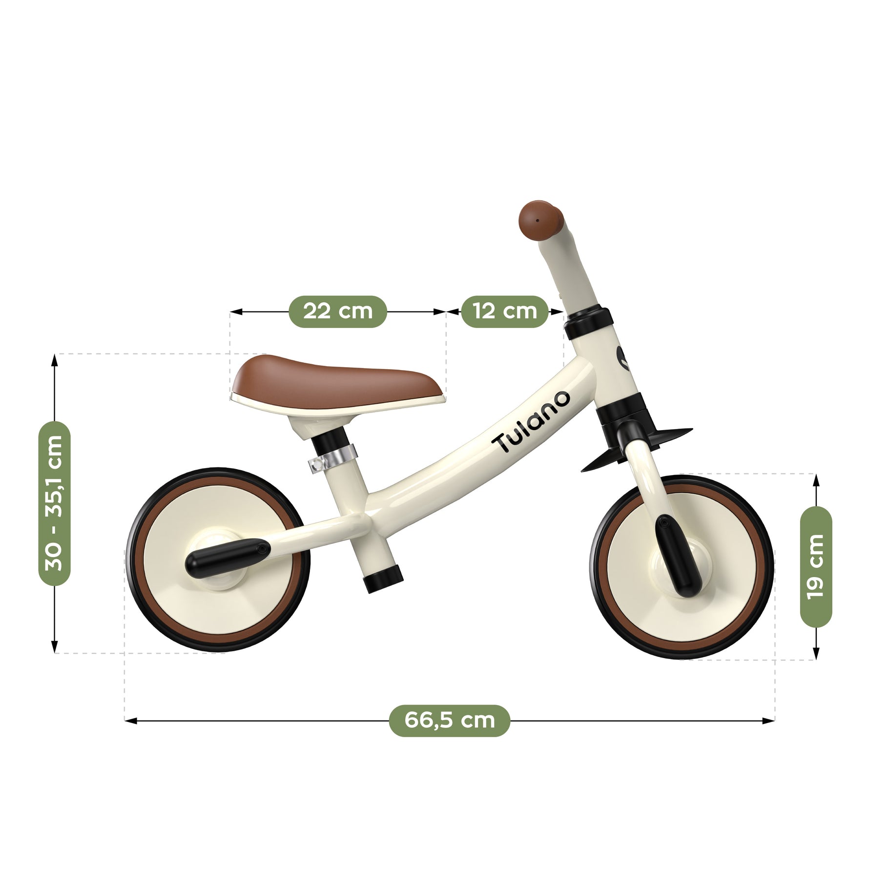 Dečiji balance bike Tulano Scout 15 Bež