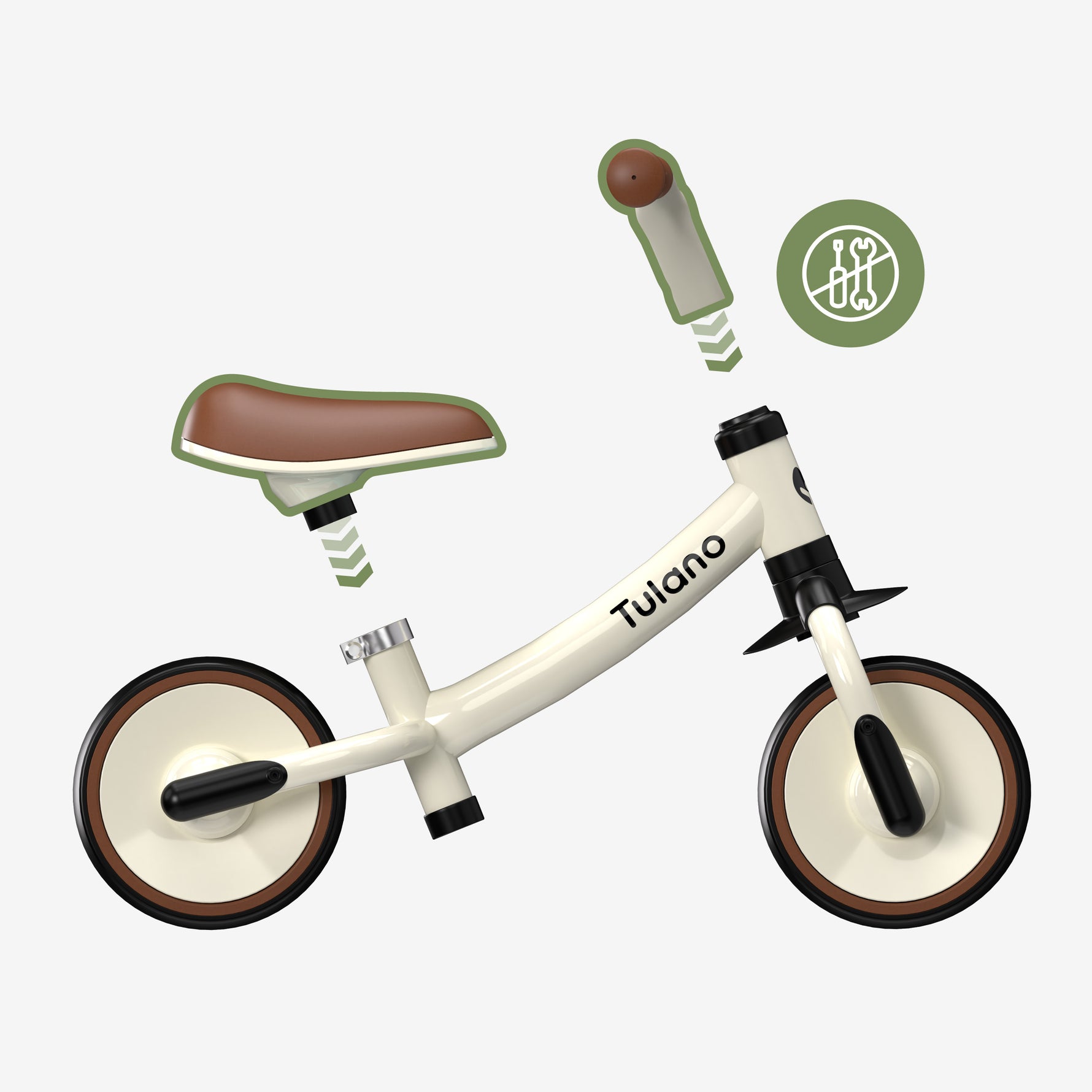 Dečiji balance bike Tulano Scout 15 Bež