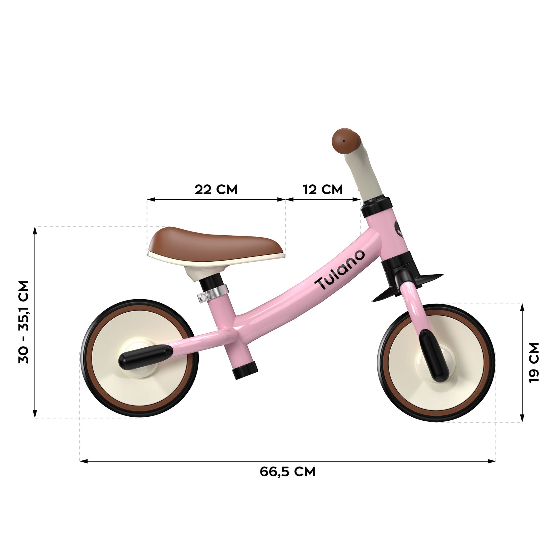 Dečiji balance bike Tulano Scout 15 Pink