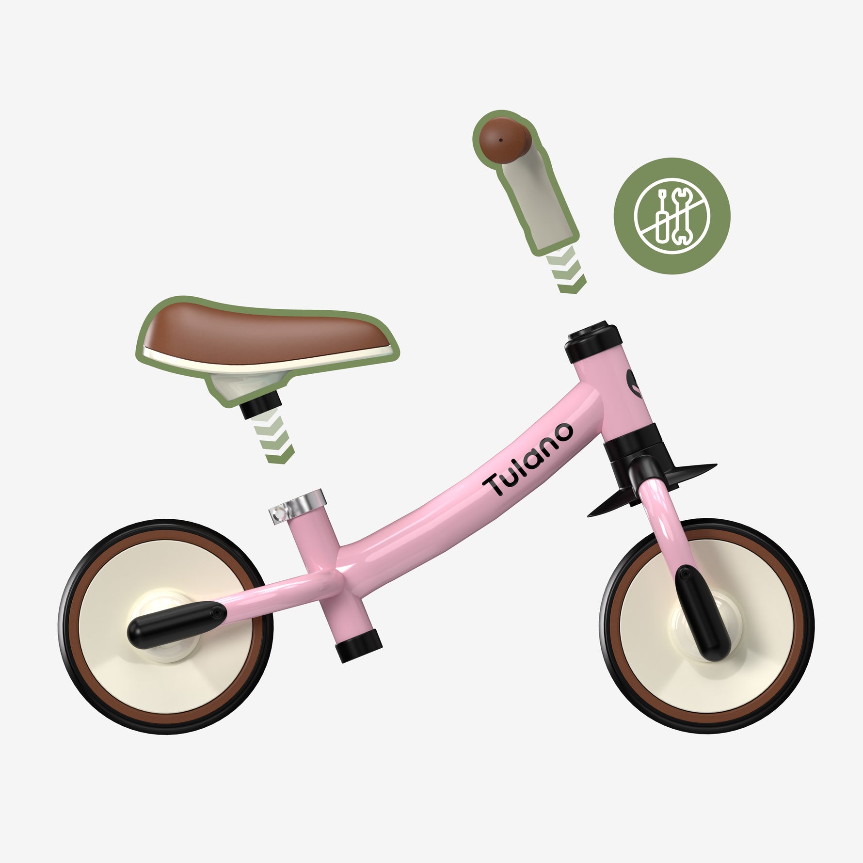 Dečiji balance bike Tulano Scout 15 Pink