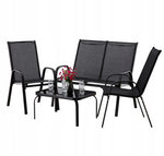 SET BAŠTENSKOG NAMEŠTAJA SA STOČIĆEM - CRNI 6397