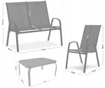 SET BAŠTENSKOG NAMEŠTAJA SA STOČIĆEM - CRNI 6397