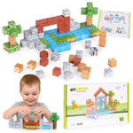 Set magnetnih kocki za decu – 119 delova