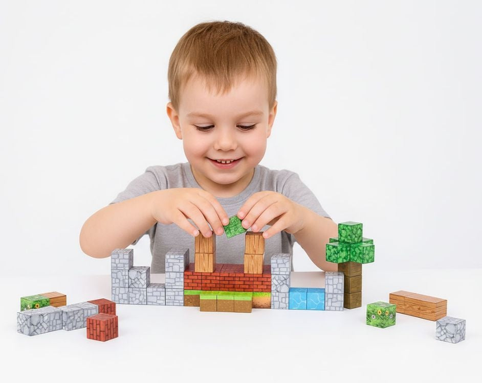 Set magnetnih kocki za decu – 119 delova