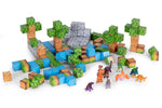Set magnetnih kocki za decu – 142 dela, kocke i dinosaurisi