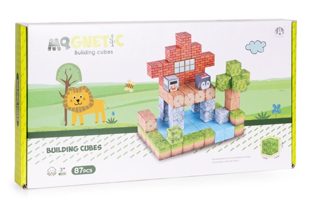 Set magnetnih kocki za decu – 87 delova