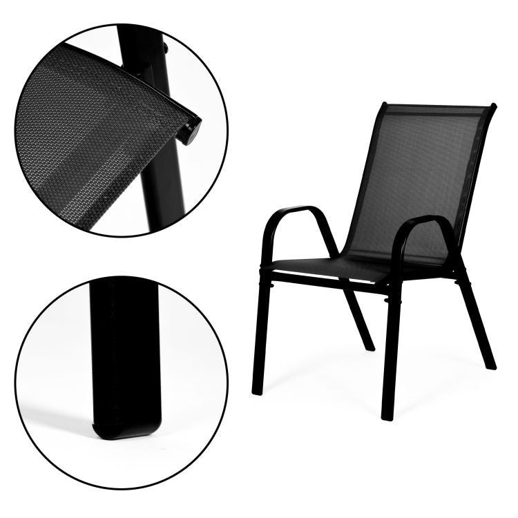 Set od 2 baštenske stolice black MultiGarden