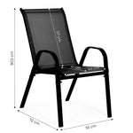 Set od 2 baštenske stolice black MultiGarden