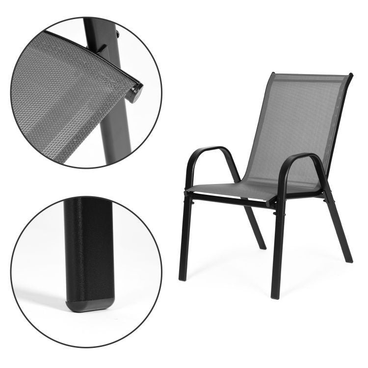 Set od 2 baštenske stolice dark grey MultiGarden