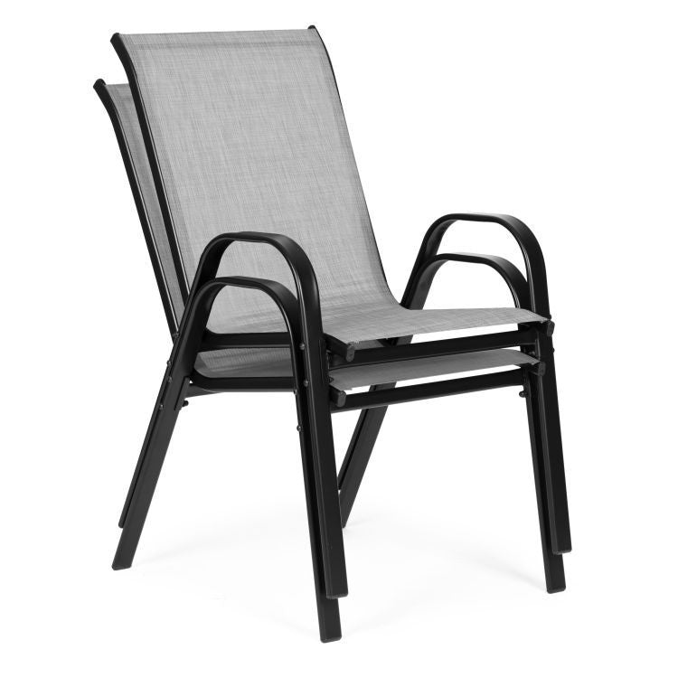 Set od 2 baštenske stolice light gray MultiGarden