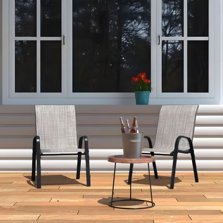 Set od 2 baštenske stolice light gray MultiGarden
