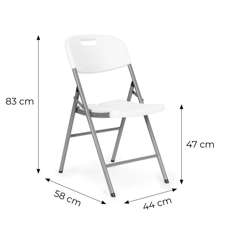 Set od 2 sklopivih stolica white
