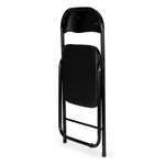 SET OD 6 SKLOPIVIH STOLICA BLACK ECO-LEATHER