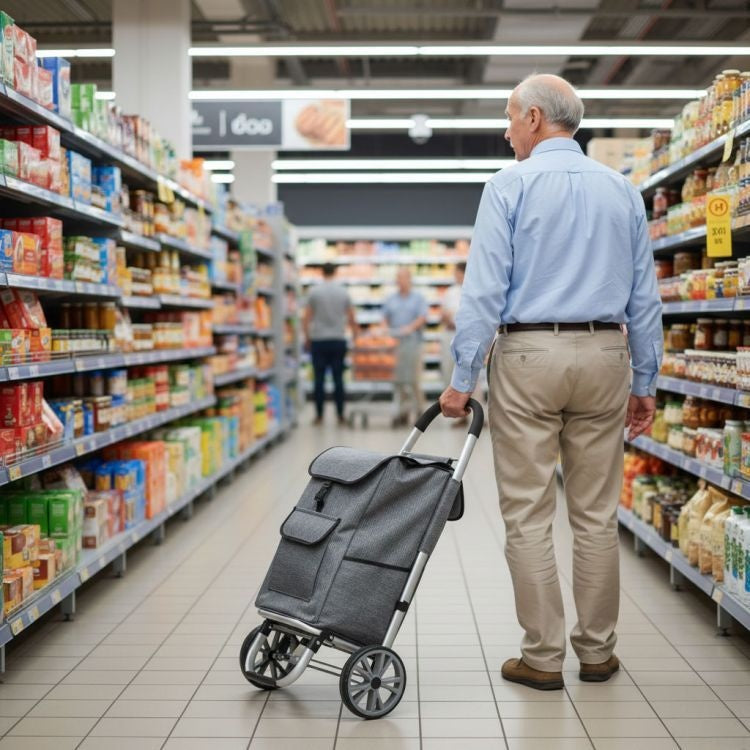 Shopping kolica sa torbom 33 litara veliki tockovi SIVA ModernHome