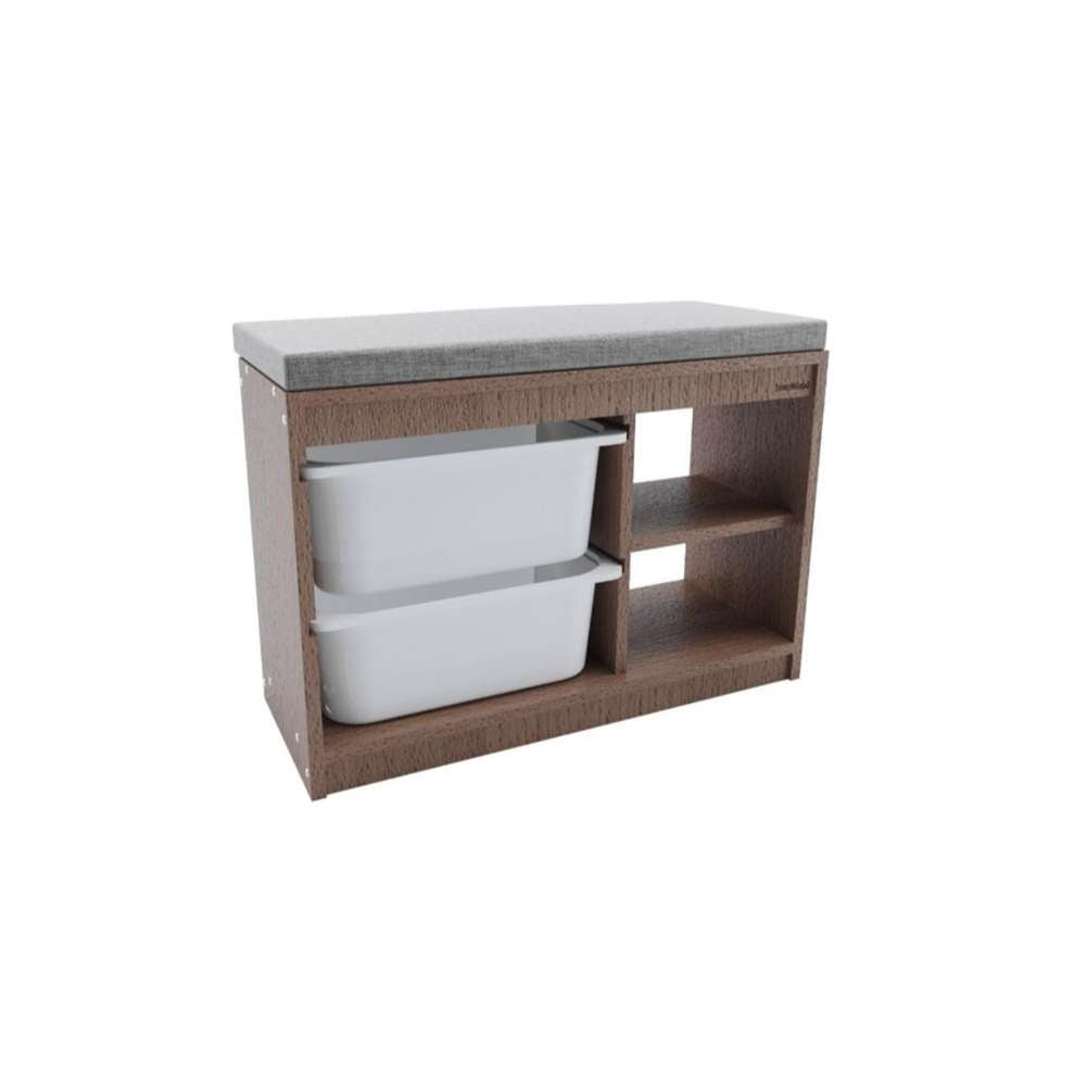 BIENWOOD BIE4000 DRVENA KLUPA CIPELARNIK SA 2 PLASTIČNE FIOKE