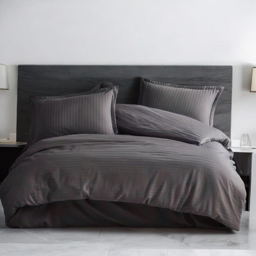 Set od satena-Posteljina 200x220cm Antracit