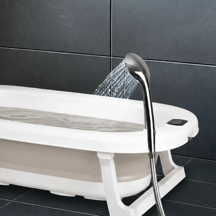 Sklopiva kadica za bebe sa postoljem, odvodom i LCD termometrom – ECOTOYS