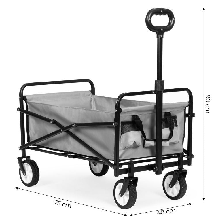 Sklopiva kolica za plažu 48X90cm Gray, MultiGarden