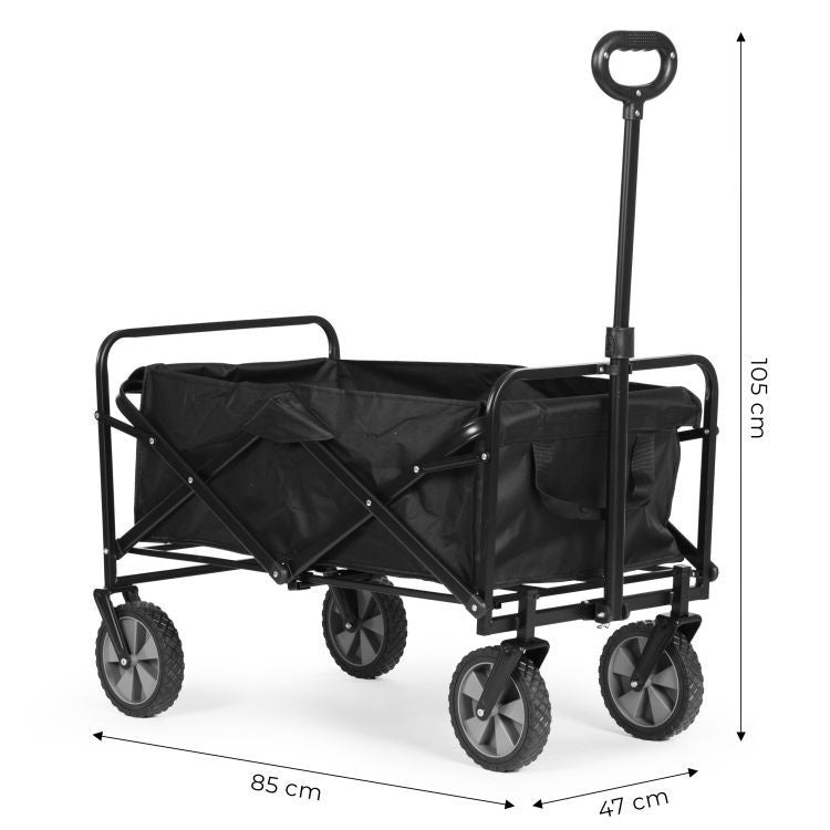 SKLOPIVA KOLICA ZA PLAŽU VELIKA BLACK