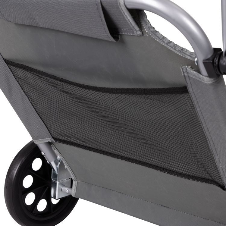 Sklopiva ležaljka za plažu sa točkovima i tendom – Grey MultiGarden