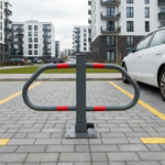 Sklopiva Parking barijera 50 cm sa kljucem i reflektnom trakom