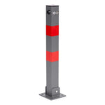 Sklopiva Parking barijera STUB sivi 60 cm with Key and Reflective Stripes