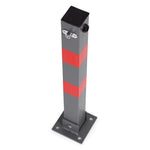 Sklopiva Parking barijera STUB sivi 60 cm with Key and Reflective Stripes