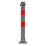 Sklopiva Parking barijera STUB sivi 60 cm with Key and Reflective Stripes
