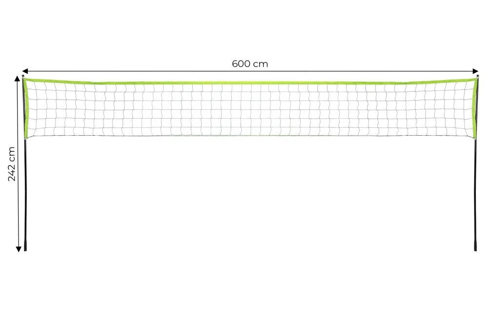 Sklopiva sportska mreža 600×240 cm za odbojku i badminton – MOVEPRO