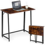 Sklopivi radni sto za računar 80 × 45 cm – LOFT Dark Wood ModernHome